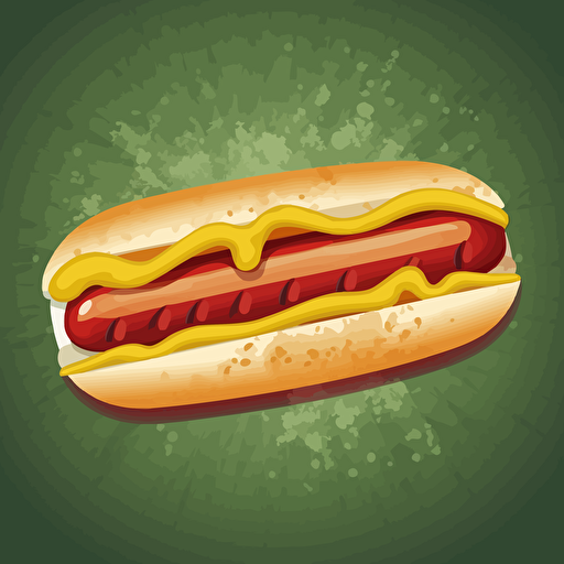 hot dog, illustration, vector, sign