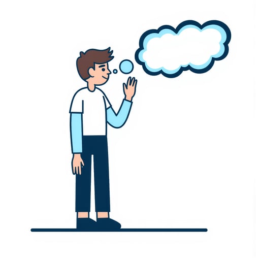 a person daydreaming