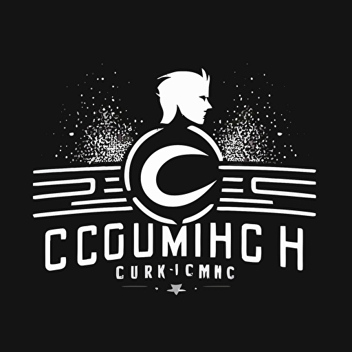 make a logo vector with a g and c , a logo branding fashion for name brand call "Gymcrush" , minimal, sport, heathy, use black color, background white