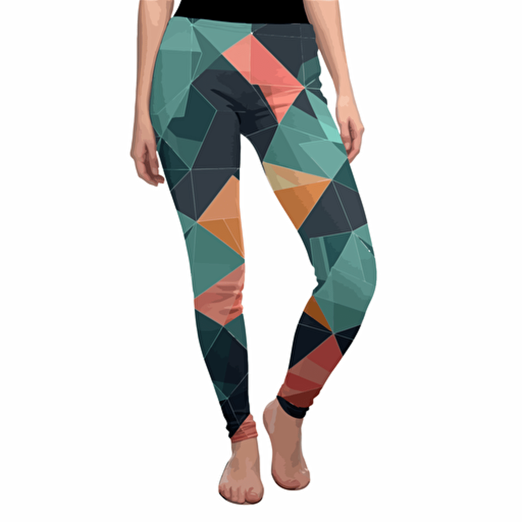 shape and pattern, casual leggings design, dark and gritty, 2d, vector, flat