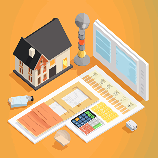 Vector illustration explaining the energy cost of a houseold