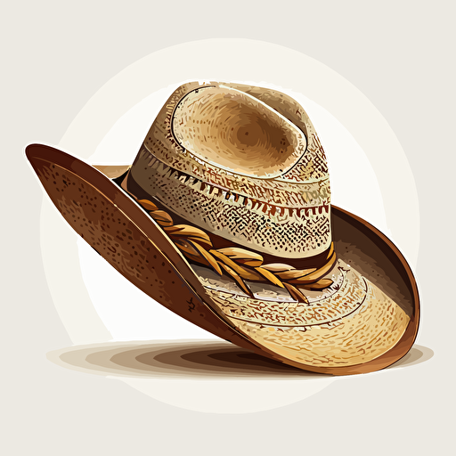 straw hat vector