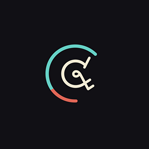 ecommerce logo minimalist integrate letter c social media vector happy theme