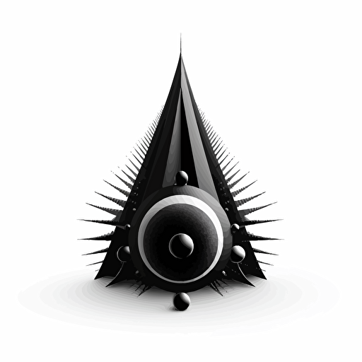 conic retro pictorial of "NOX", black vector, white background