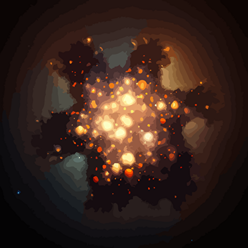 star cluster in vector
