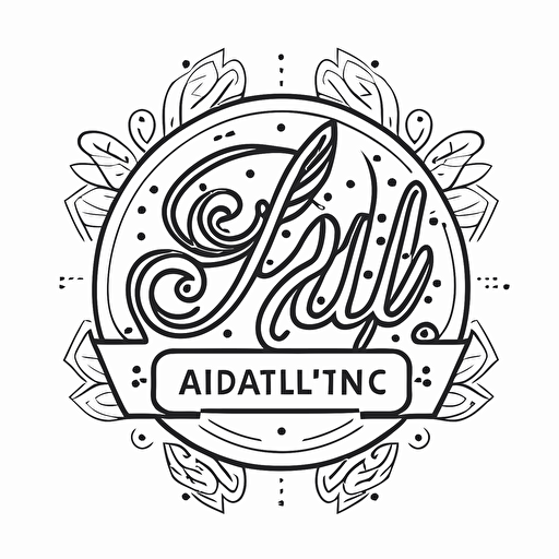 logo outline vector drawing, send a API post request