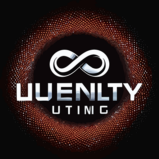 infinity loop logo vector simple for gaming with text infinite levelling UHD
