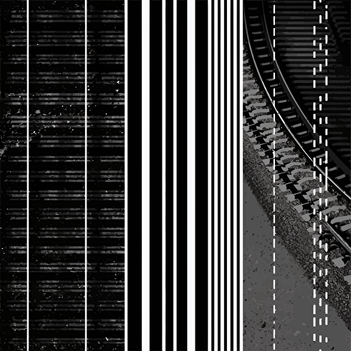 black and white tracks different vectors