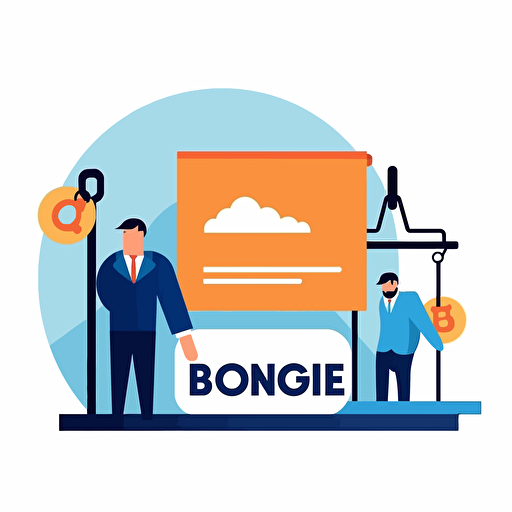 logo Impose tougher penalties for bond and loan recipients, flat, vector, colorful