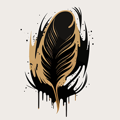 vector art, smooth strokes , all black minimalistic logo depicting an acid tan