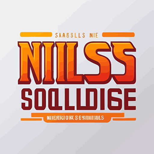 wordmark for College students learning name is "Inside Sales University", Vector, Simple, Flat, Low detail, Smooth, Plain, Straight design, white background