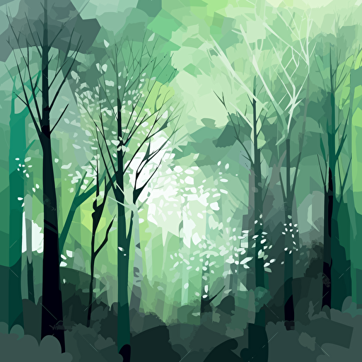 abstract forest, vector