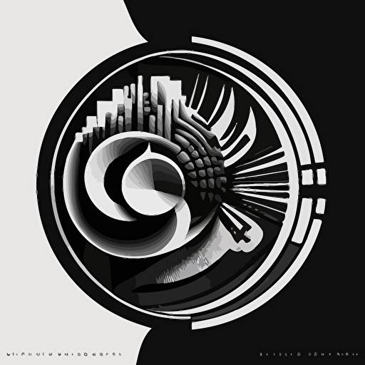 Logo ,LogoArchive, B&W, CULTURAL, vector, simple, intercultural, from the 1960s themes, modern