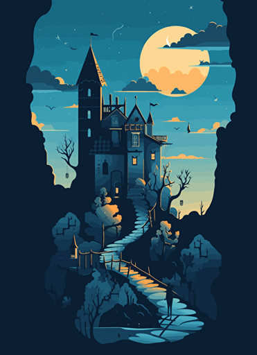 2d illustration, simple vector magic