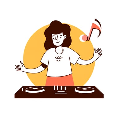 a dj playing music