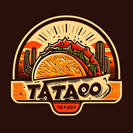 taco, logo, vector, illustration,