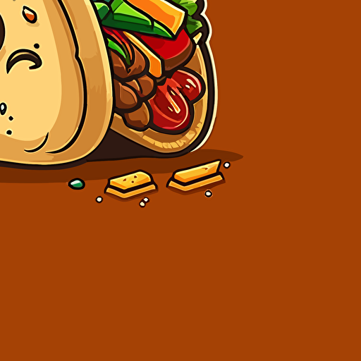 taco cartoon vector