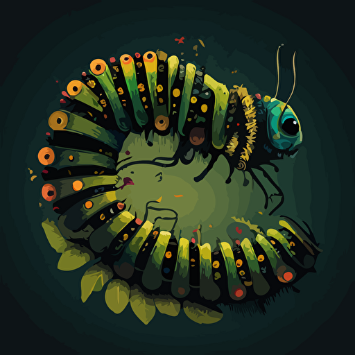 caterpillar transforms into a beatiful butterfly vector illustration, timescale of transformation