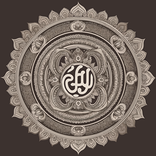 hindu om symbol, detailed, vector, hd