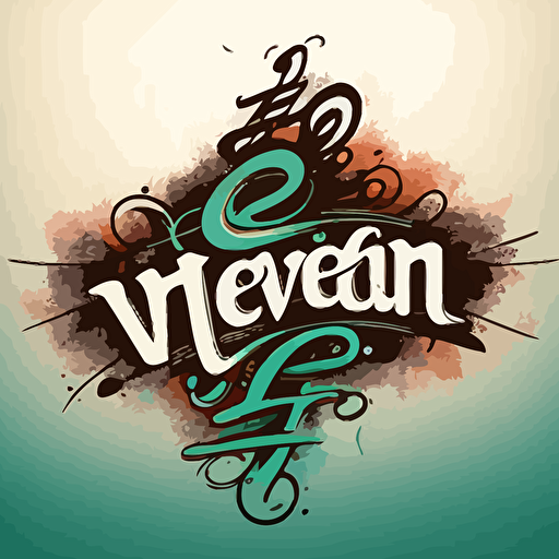 word "heaven", vector logo, grafitti tag, vector art, simple, 2d, emblem
