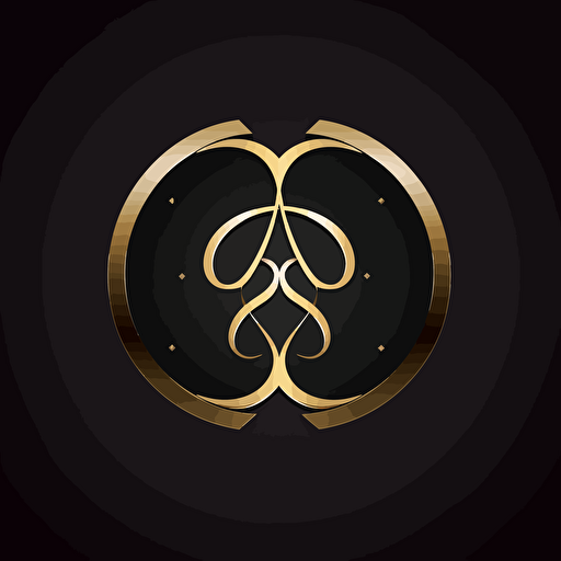 luxury simple logo, vector image