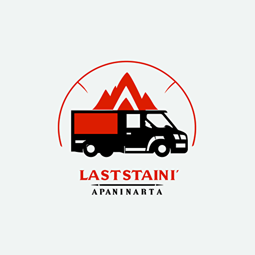 Create a logo for a logistic company the name "AVISSANTI DELIVERY SERVICES" , clip art, vector art, white background, bright, new, without text, simple