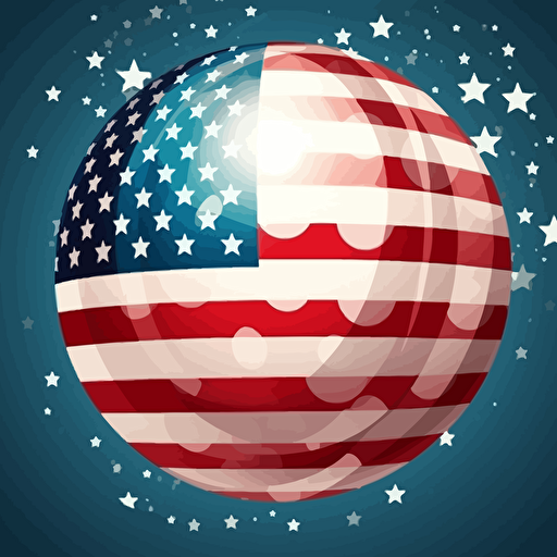 vector illustration of America 4th of July Independent Day celebration