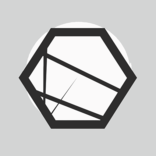vector logo, octagonal, post-modern
