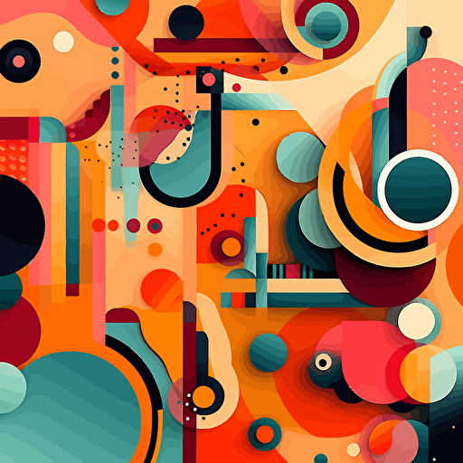 vector abstract shapes colorful