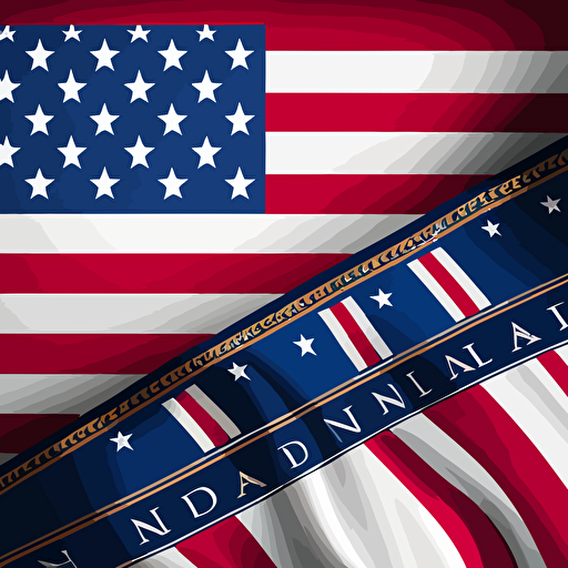 professional vector design for the flag of the united states of the north atlantic (country resulting from merger of USA,EU and UK)