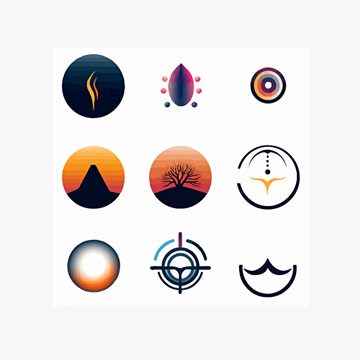 a logo for visualisation of information, simple, minimalistic, vector, modern