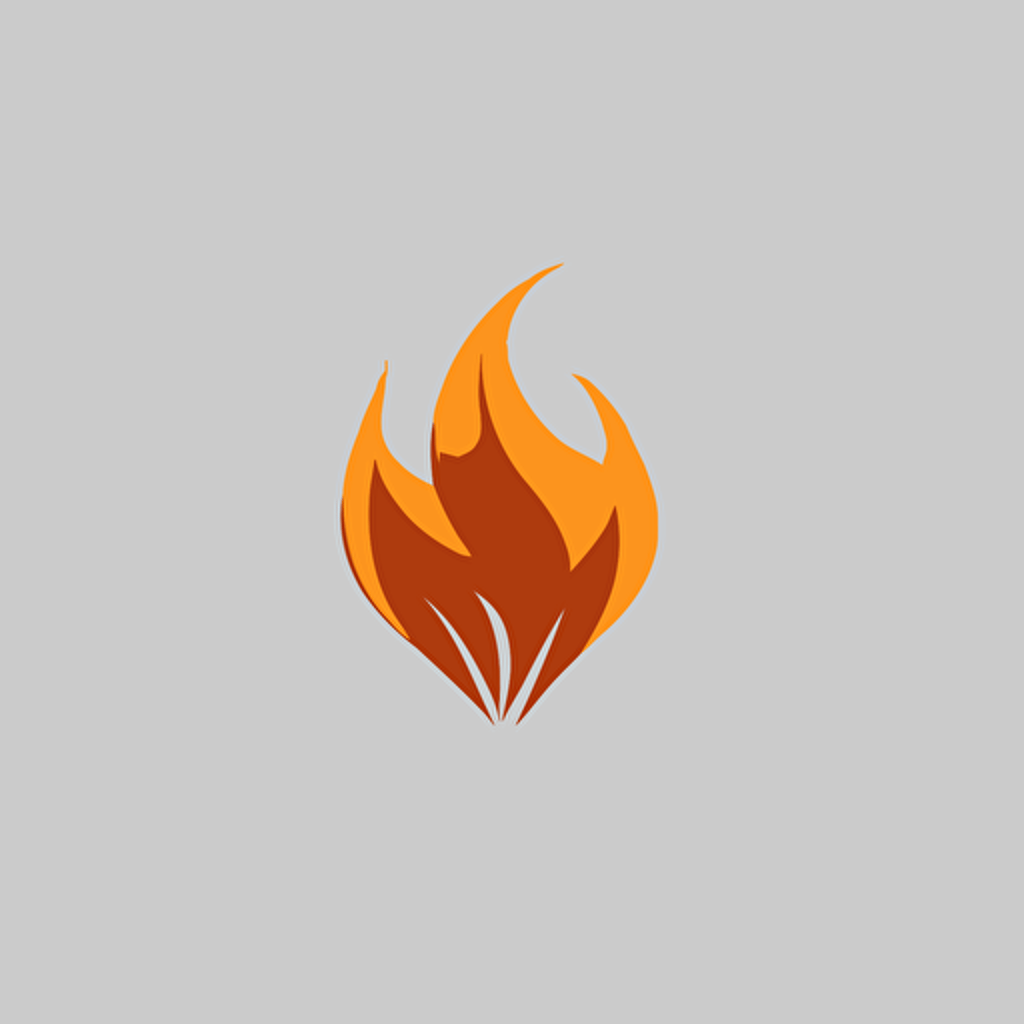 Minimal flat logo, basic form of wildfire, very simple clean design,very basic shape, , vector, 2d, flat,technology, called gymfire , gymshark style