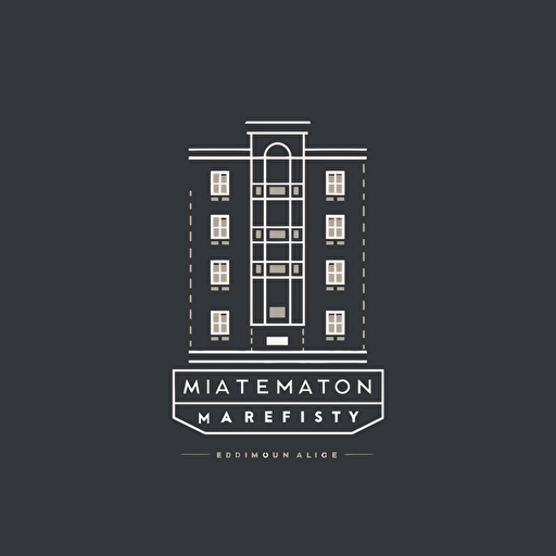 apartment logo minimalistic, vector, simple