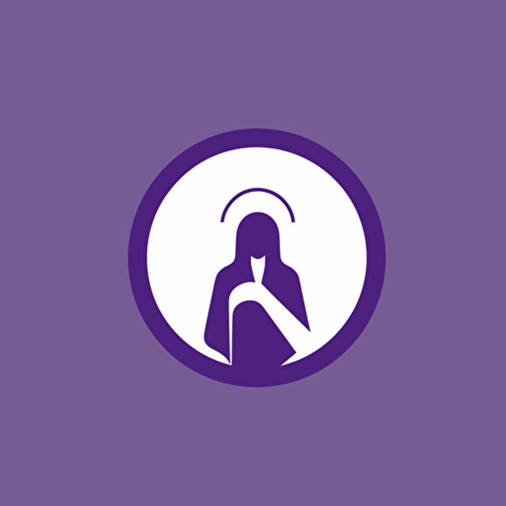 simple logo for Counselling Service, opening windows, violet, vector logo, flat design, white back ground, minimal, logo style