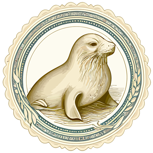a vector of a notory seal
