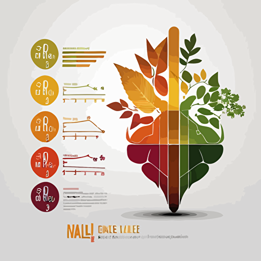 a simple logo that blend charts and health, vector,