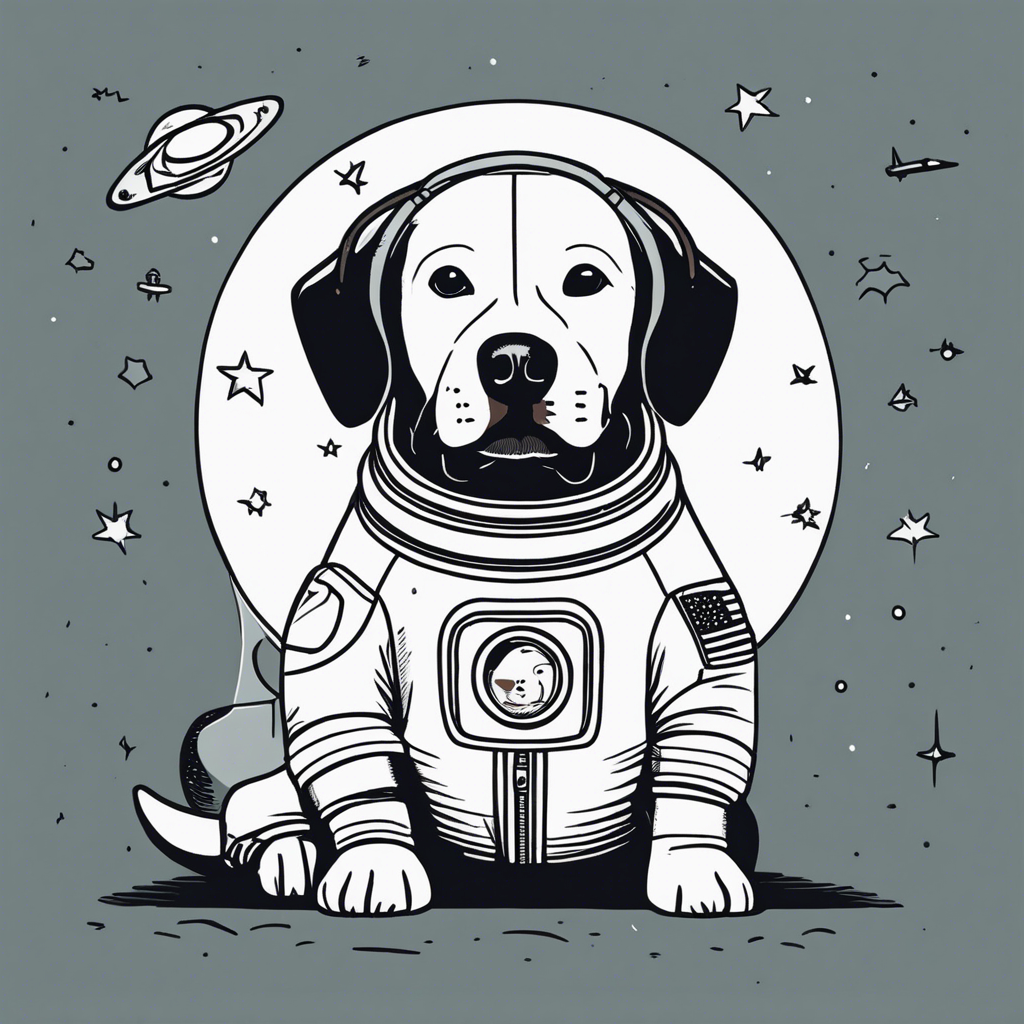 a dog astronaut