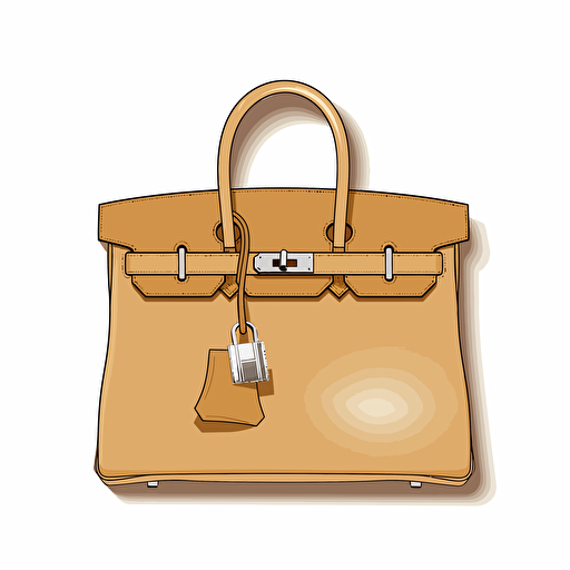 a cell vector illustration of a birkin bag