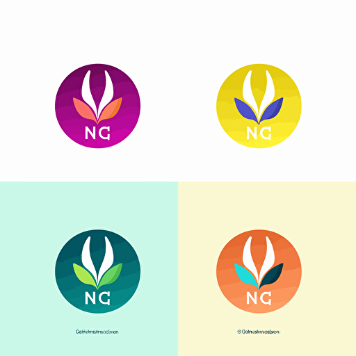 NRCN logo design, flat, modern, minimal, vector logo,