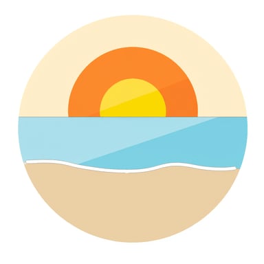 a sunsetting over a beach