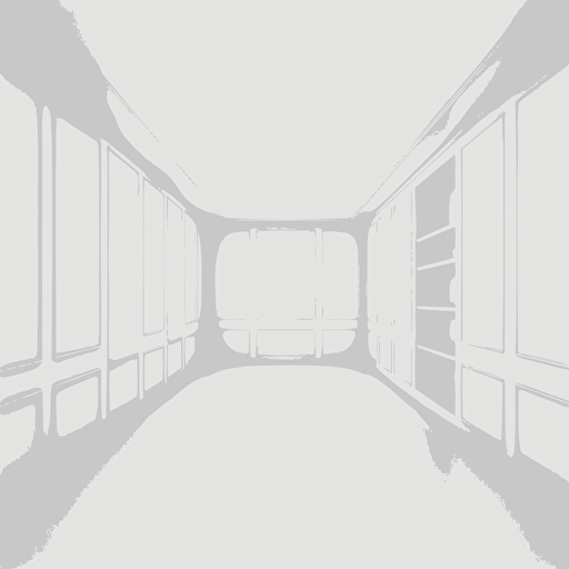 empty white room, solid white background,full view blank space , Vector