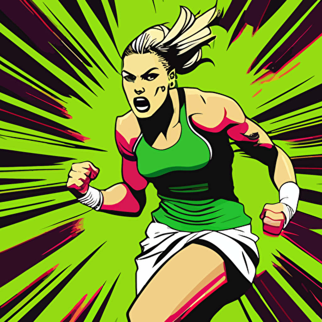 female footballer illustration vector friendly powerful stocky, vexel players, clean background