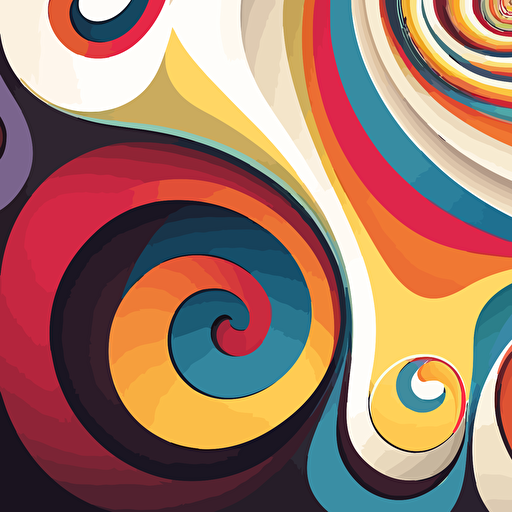 fun vector art, swirl patterns
