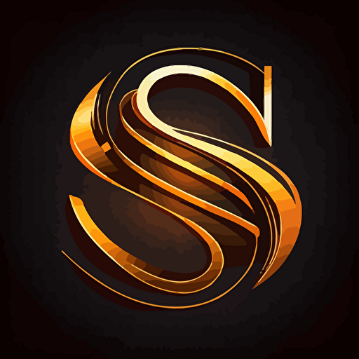 vector two color logo intertwining these three letters: S A I