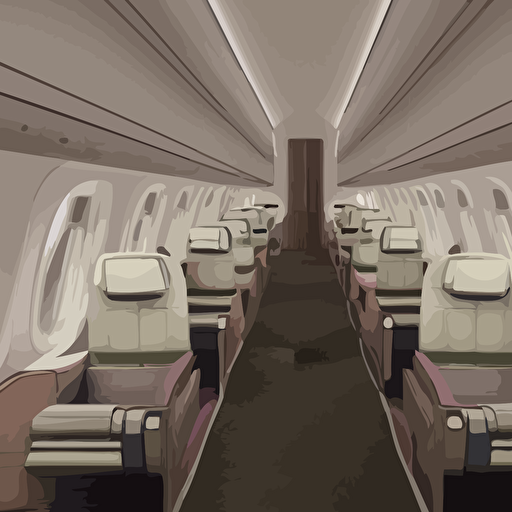 cabin interior business class suite aisles widebody jet tropical aesthetic super detailed 3d render unreal engine 5