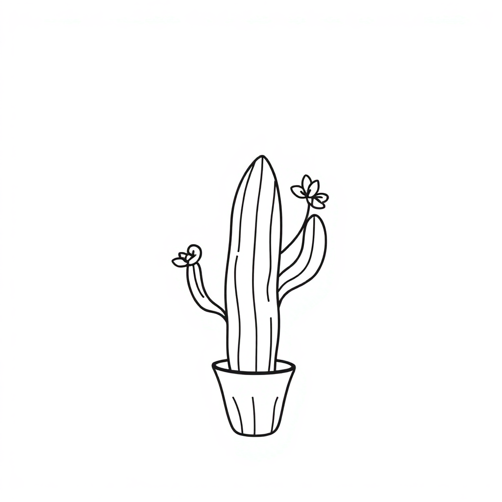 a cactus with a flower