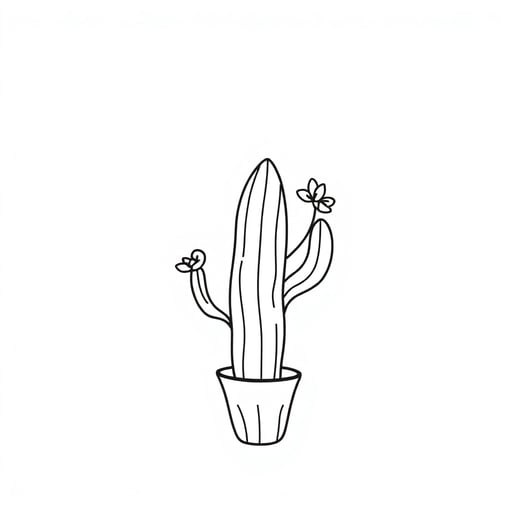 a cactus with a flower