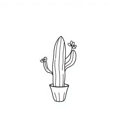 a cactus with a flower