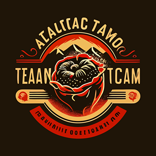 vector logo tomato company with vulcano call Lavarazza