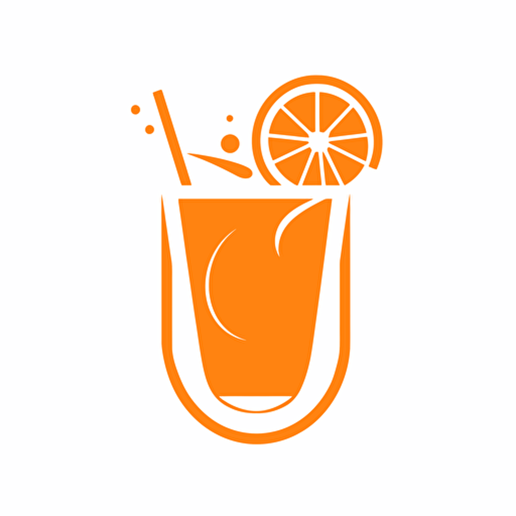 Simple vector logo, sports massage company, orange on a solid white background. on a drinks mat –no text